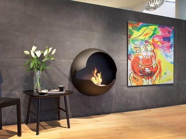 Spheres or Hemisphere fireplace