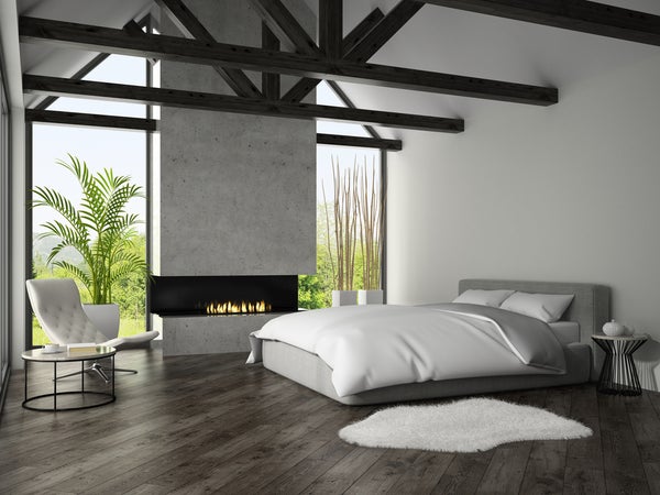 master bedroom fireplace