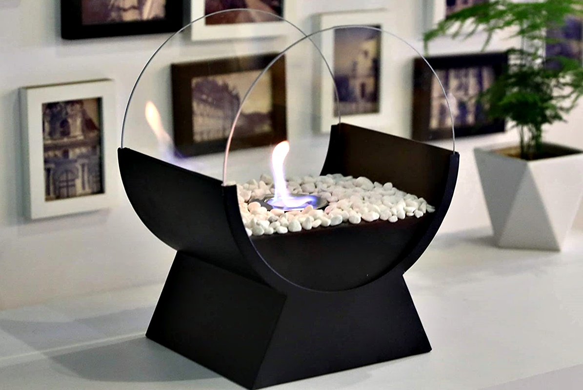 small portable ethanol fireplace