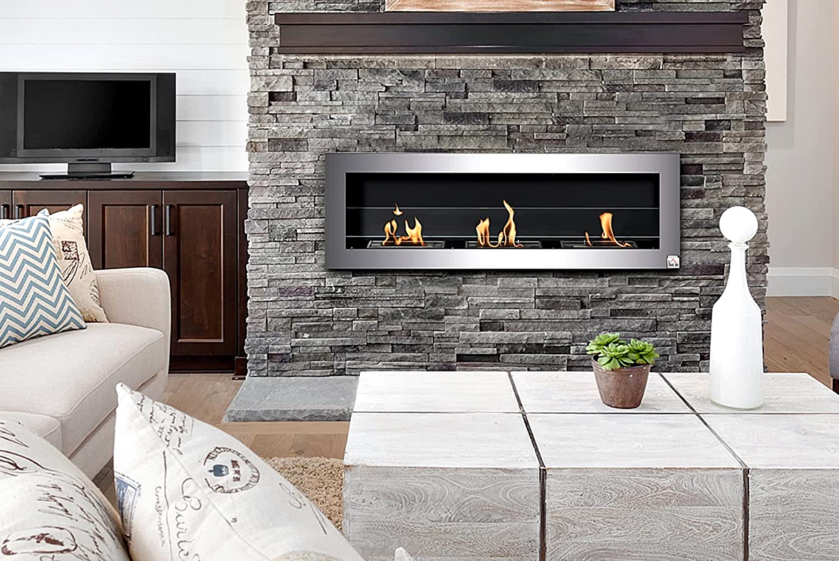 wall mounted ethanol fireplace